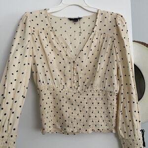 Polka dot blouse